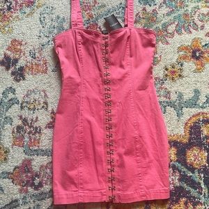 Cute pink mini dress!